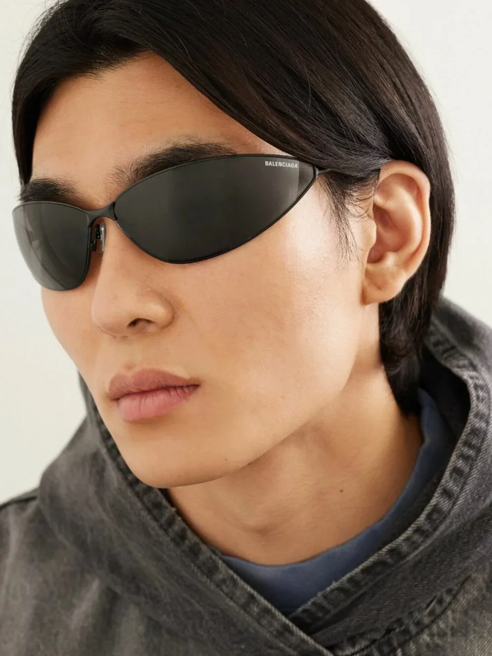 NEW BALENCIAGA BB0315S 004 SUNGLASSES SILVER UNISEX EYEWEAR BALENCIAGA